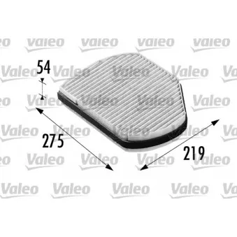 Filtre, air de l'habitacle VALEO 698697