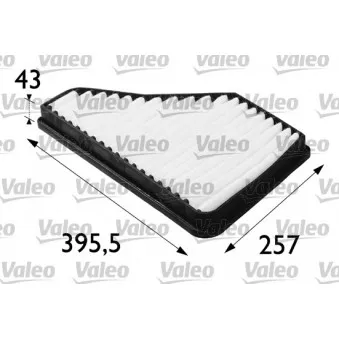 Filtre, air de l'habitacle VALEO 698704
