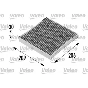 Filtre, air de l'habitacle VALEO 698715