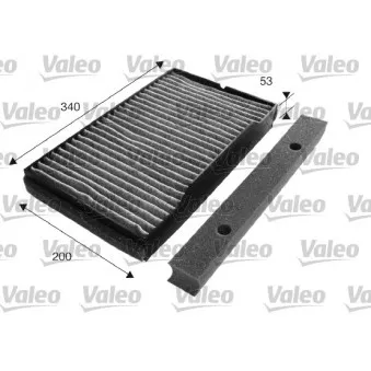 Filtre, air de l'habitacle VALEO 698723