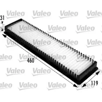 Filtre, air de l'habitacle VALEO 698724