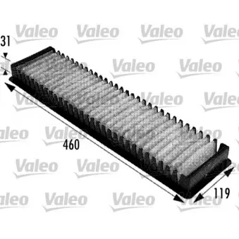 Filtre, air de l'habitacle VALEO 698725