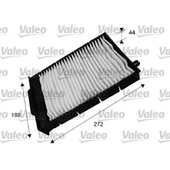 Filtre, air de l'habitacle VALEO 698730
