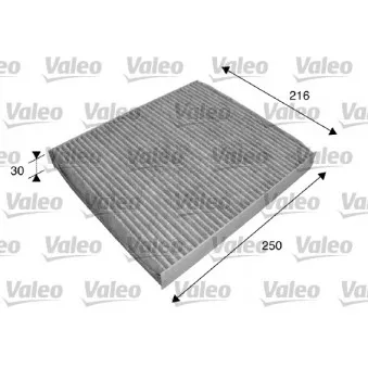 Filtre, air de l'habitacle VALEO 698739