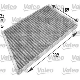 Filtre, air de l'habitacle VALEO 698743