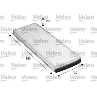 Filtre, air de l'habitacle VALEO 698762