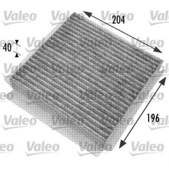 Filtre, air de l'habitacle VALEO 698774