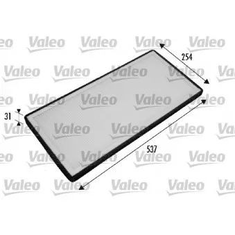 Filtre, air de l'habitacle VALEO 698775