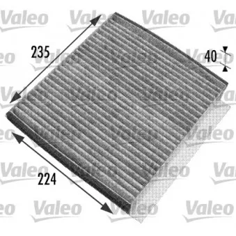 Filtre, air de l'habitacle VALEO 698778