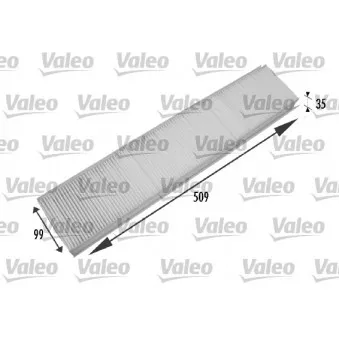 Filtre, air de l'habitacle VALEO 698779
