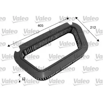 Filtre, air de l'habitacle VALEO 698792