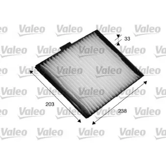 Filtre, air de l'habitacle VALEO 698819