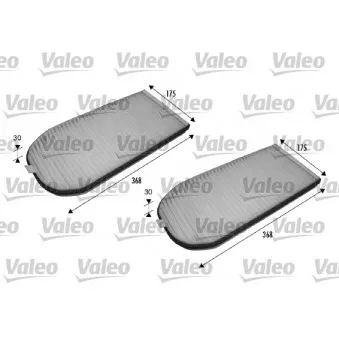 Filtre, air de l'habitacle VALEO 698838