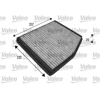Filtre, air de l'habitacle VALEO 698839