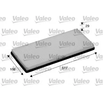 Filtre, air de l'habitacle VALEO 698840