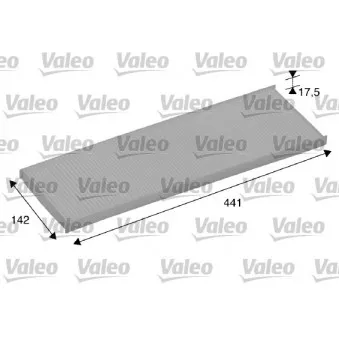 Filtre, air de l'habitacle VALEO 698858