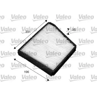 Filtre, air de l'habitacle VALEO 698860