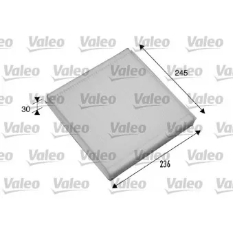 Filtre, air de l'habitacle VALEO 698861