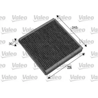 Filtre, air de l'habitacle VALEO 698862