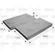 Filtre, air de l'habitacle VALEO 698863 - Visuel 1
