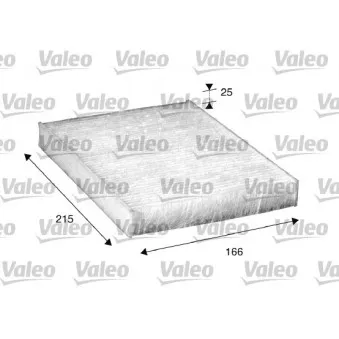 Filtre, air de l'habitacle VALEO 698867