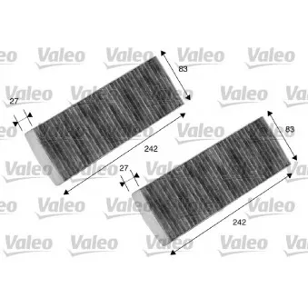 Filtre, air de l'habitacle VALEO 698873