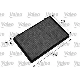 Filtre, air de l'habitacle VALEO 698880