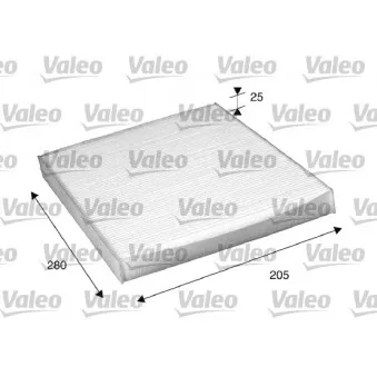 Filtre, air de l'habitacle VALEO 698885