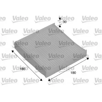 Filtre, air de l'habitacle VALEO 698886