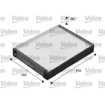Filtre, air de l'habitacle VALEO 698888
