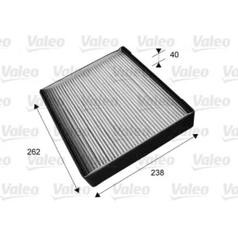 Filtre, air de l'habitacle VALEO 698889