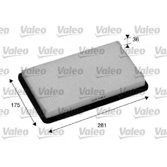 Filtre, air de l'habitacle VALEO 698893