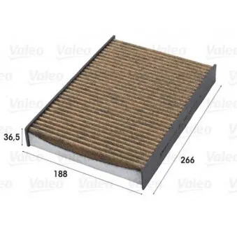 Filtre, air de l'habitacle VALEO 701000