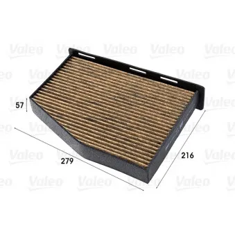 Filtre, air de l'habitacle VALEO 701001