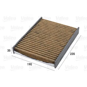 Filtre, air de l'habitacle VALEO 701004