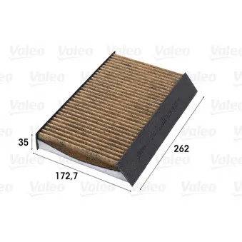 Filtre, air de l'habitacle VALEO 701006