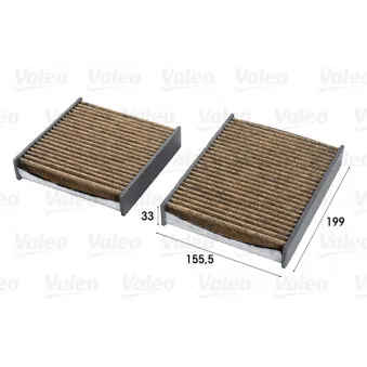 Filtre, air de l'habitacle VALEO 701007