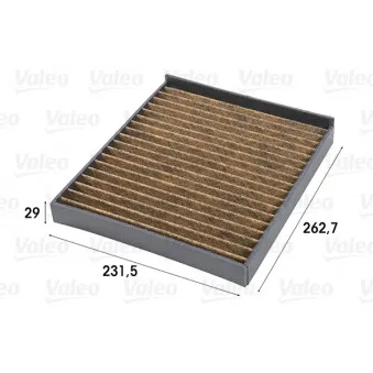Filtre, air de l'habitacle VALEO 701008