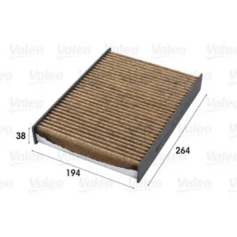 Filtre, air de l'habitacle VALEO 701012