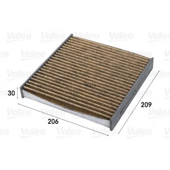 Filtre, air de l'habitacle VALEO 701015