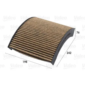 Filtre, air de l'habitacle VALEO 701019