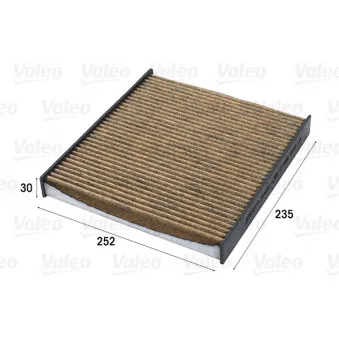 Filtre, air de l'habitacle VALEO 701020