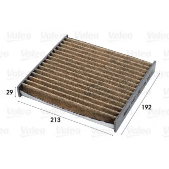 Filtre, air de l'habitacle VALEO 701021
