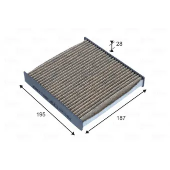Filtre, air de l'habitacle VALEO 701035