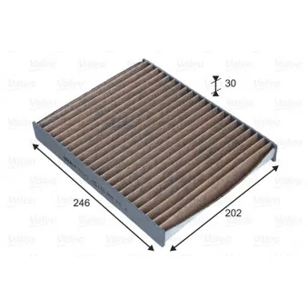 Filtre, air de l'habitacle VALEO 701042