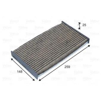 Filtre, air de l'habitacle VALEO 701049
