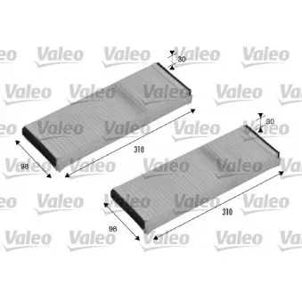 Filtre, air de l'habitacle VALEO 715500