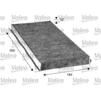 Filtre, air de l'habitacle VALEO 715507