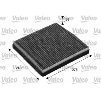Filtre, air de l'habitacle VALEO 715512