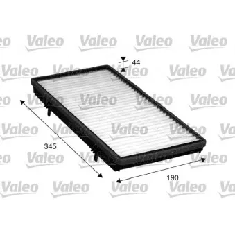 Filtre, air de l'habitacle VALEO 715513